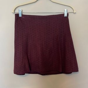 Burgundy Express size 2 skirt